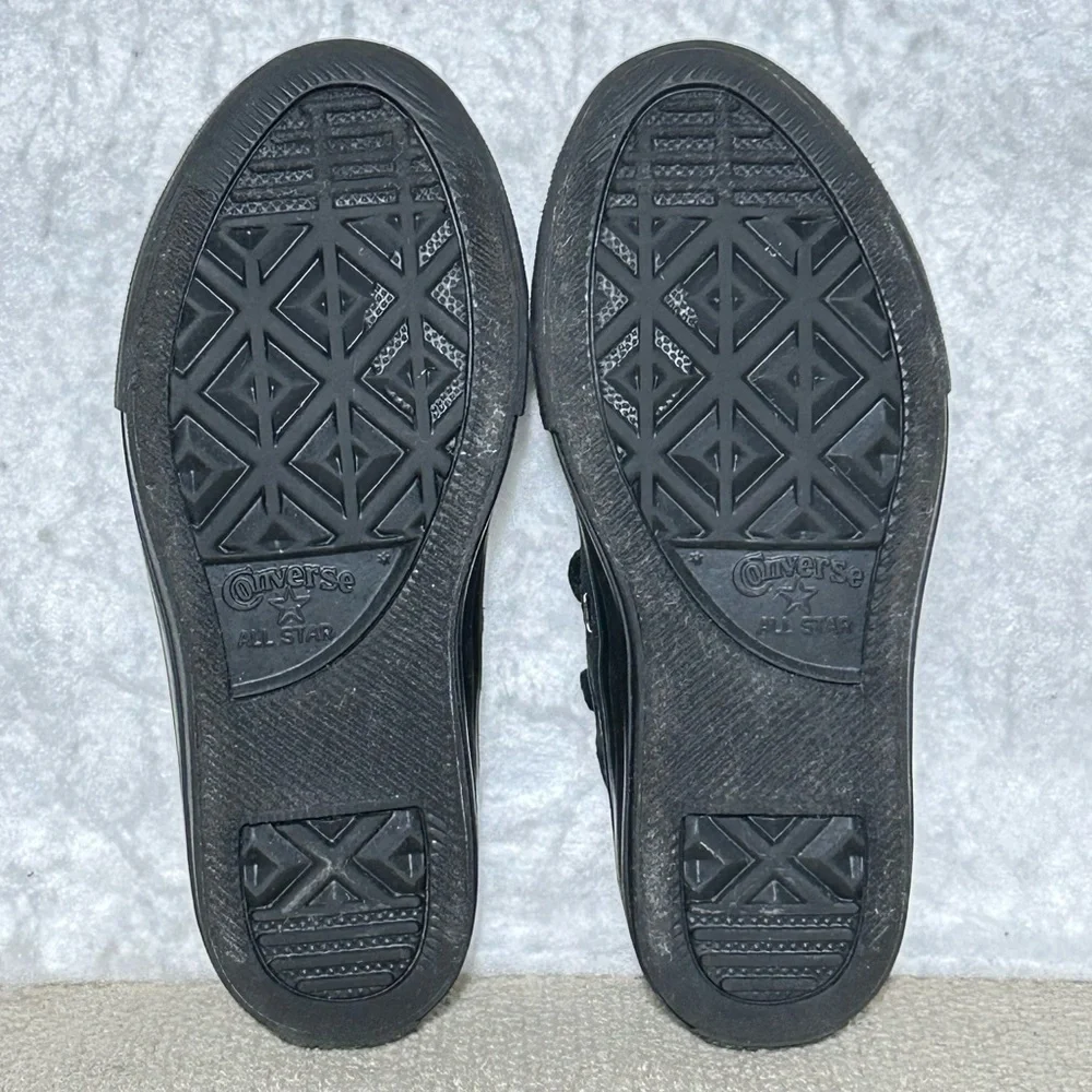 Converse CT All Stars Kids Black Low Canvas Casual Athletic Sneaker Shoes SZ 12